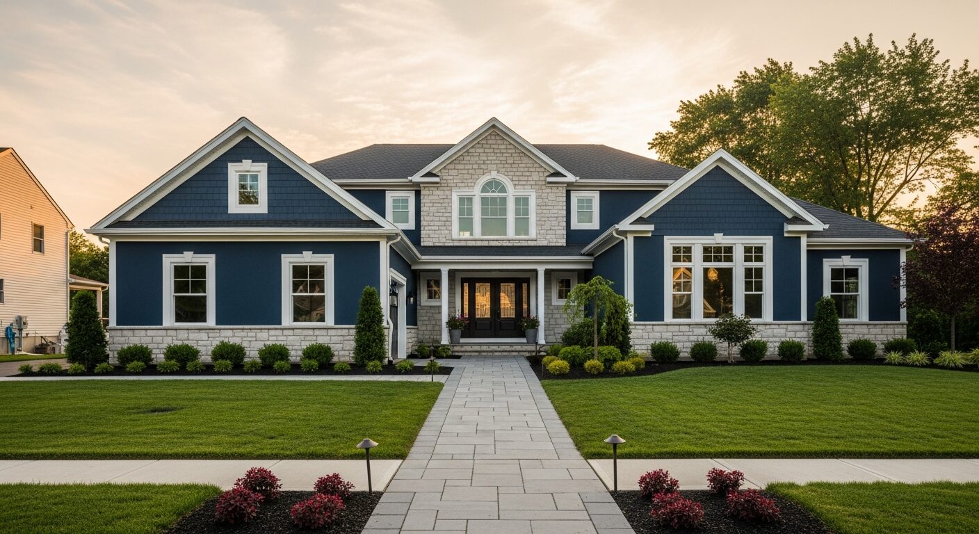 Completed residential home built by Construction Management Group Network in the Philadelphia area